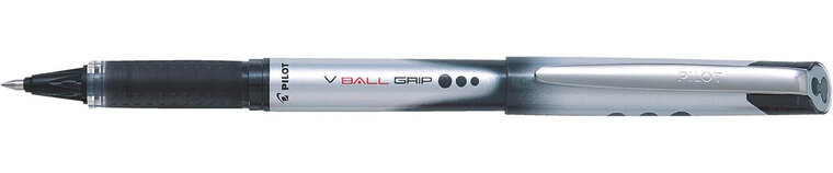 Pilot roller V-BALL Grip, medium punt 0,7 mm, zwart