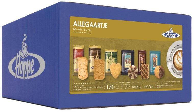 Hoppe koekjes Allegaartje, doos van 150 stuks