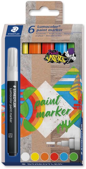 Staedtler Lumocolor paintmarker, set van 6