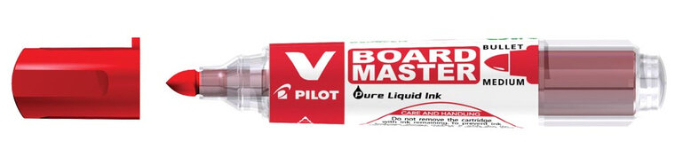 Pilot V-Board Master whiteboardmarker, ronde punt, 2,3 mm, rood