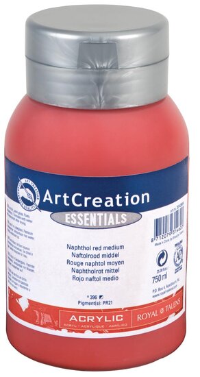 Talens Art Creation acrylverf flacon van 750 ml, middel naftolrood