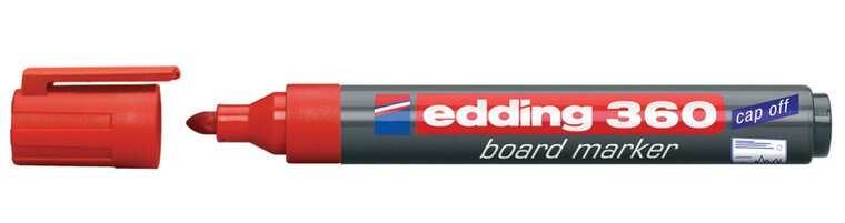 edding whiteboardmarker 360 rood