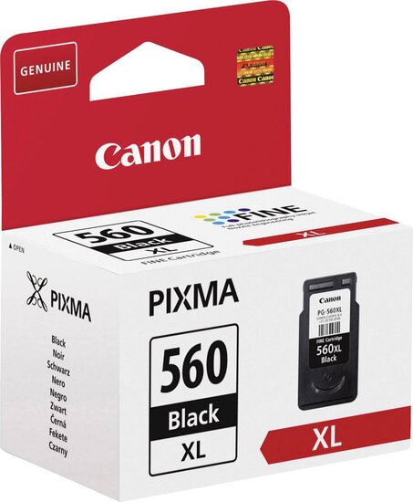 Canon inktcartridge PG-560XL, 400 pagina&#039;s, OEM 3712C001, zwart