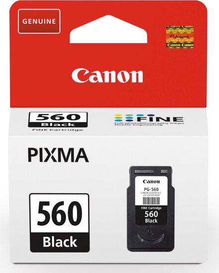 Canon inktcartridge PG-560, 180 pagina&#039;s, OEM 3713C001, zwart