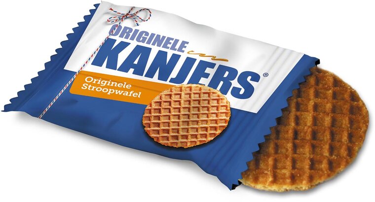 Kanjers Mini stroopwafels, individueel verpakt, 8 g