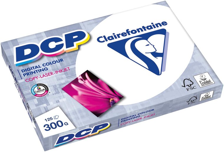 Clairefontaine DCP presentatiepapier A4, 300 g, pak van 125 vel