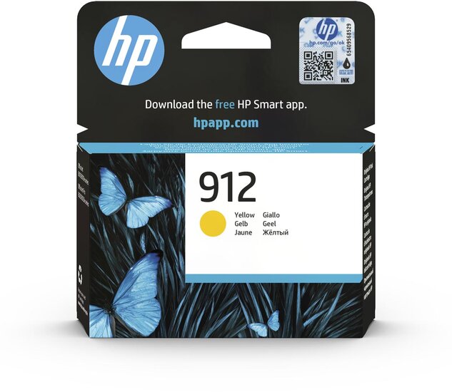 HP inktcartridge 912, 315 pagina&#039;s, OEM 3YL79AE, geel