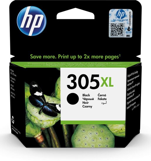 HP inktcartridge 305XL, 240 pagina&#039;s, OEM 3YM62AE, zwart