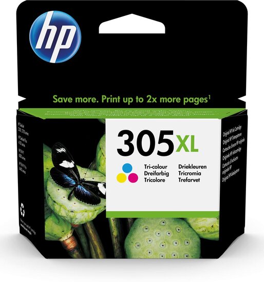 HP inktcartridge 305XL, 200 pagina&#039;s, OEM 3YM63AE, 3 kleuren