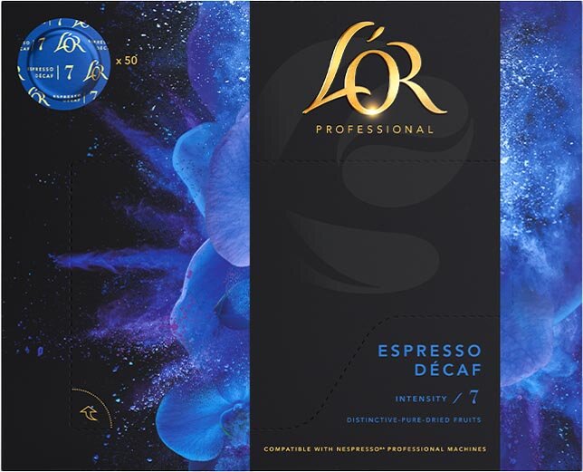 Douwe Egberts L&#039;or professional discs Intensity 7, Espresso D&eacute;caf, pak van 50 discs