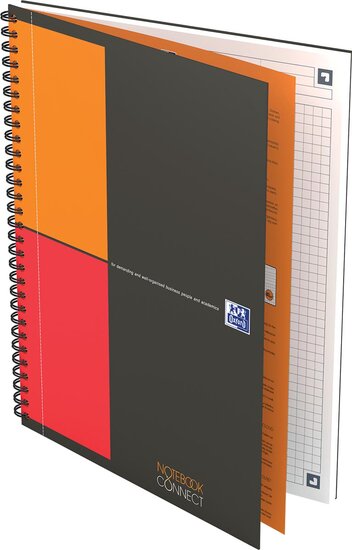 Oxford INTERNATIONAL notebook, 160 bladzijden, ft B5,  geruit 5 mm