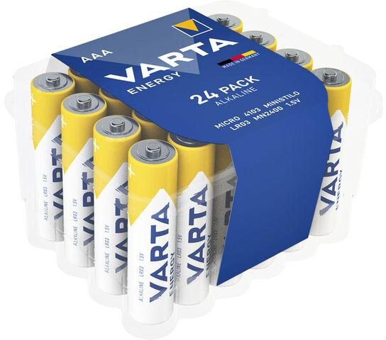 Varta batterij Energy AAA, pak van 24 stuks