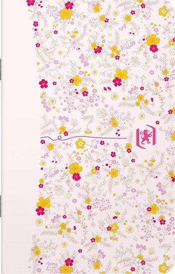 Oxford Floral softcover notitieblok, ft 9 x 14 cm, 30 vel, gelijnd, 4 geassorteerde designs