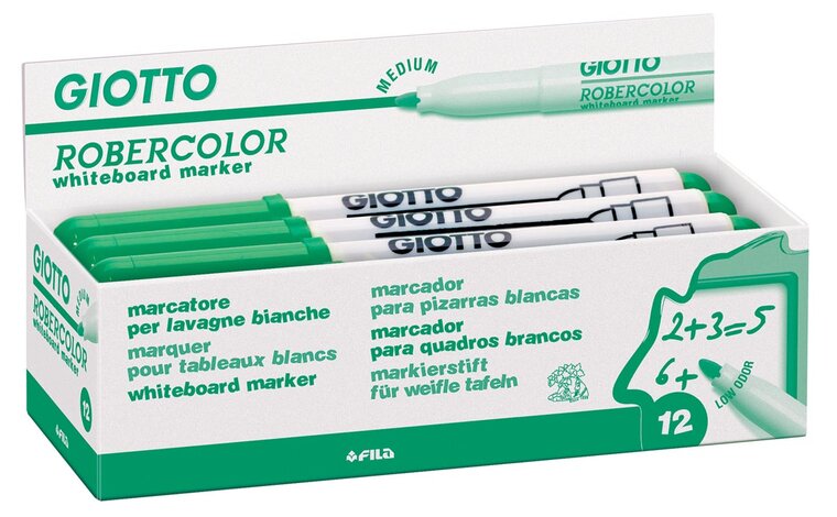 Giotto Robercolor whiteboardmarker, medium, ronde punt, groen