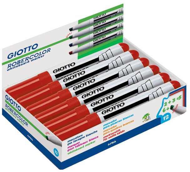 Giotto Robercolor whiteboardmarker maxi, schuine punt, rood