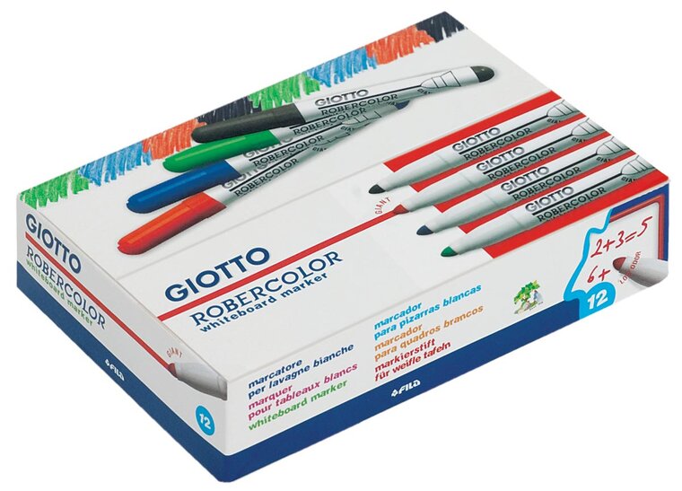 Giotto Robercolor whiteboardmarker maxi, ronde punt, blauw