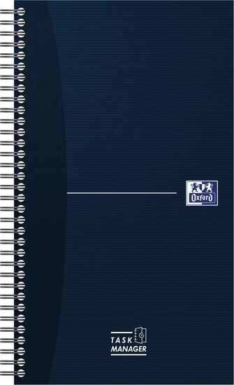 Oxford Office Essentials taskmanager, 230 pagina&#039;s, ft 14,1 x 24,6 cm, blauw