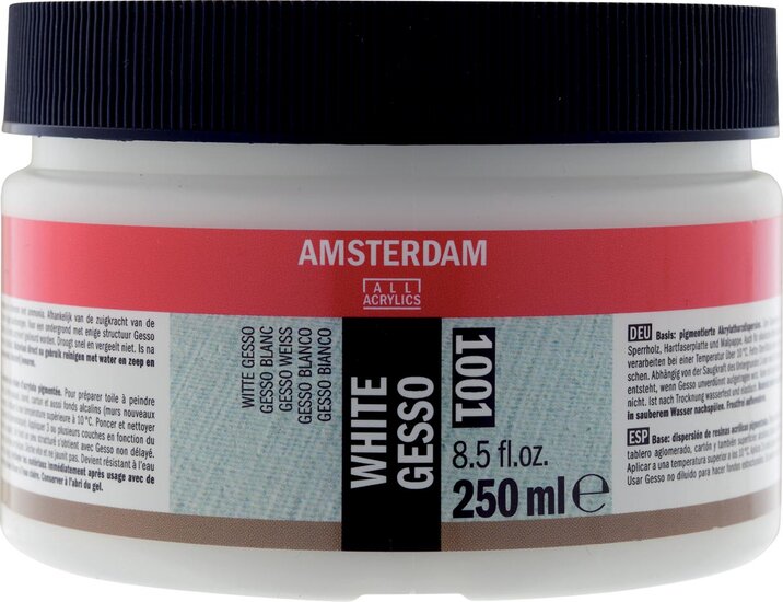 Amsterdam witte gesso, fles van 250 ml