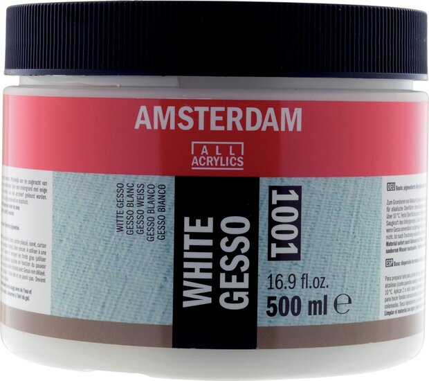 Amsterdam witte gesso, fles van 500 ml