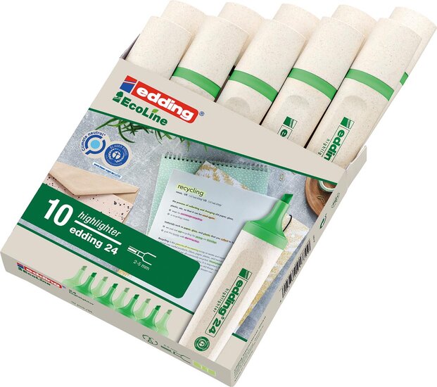 Edding Markeerstift Ecoline e-24 pastelgroen