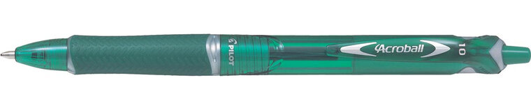 Pilot Acroball Begreen balpen,  medium punt, 0,3 mm, groen