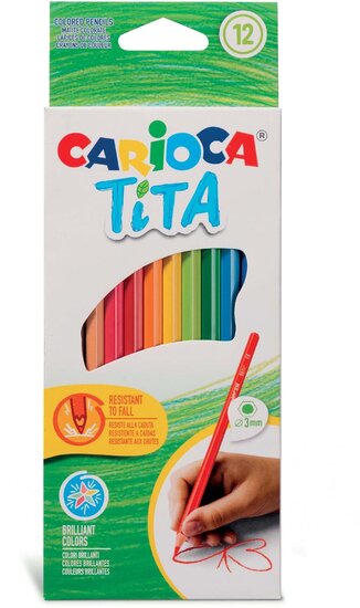 Carioca kleurpotlood Tita, 12 stuks in een kartonnen etui