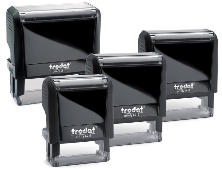 Trodat Printy tekststempel, met voucher Printy 4911, ft 38 x 14 mm, op blister