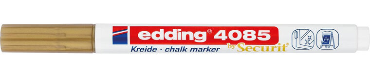 Edding Krijtmarker e-4085, ronde punt van 1 - 2 mm, goud