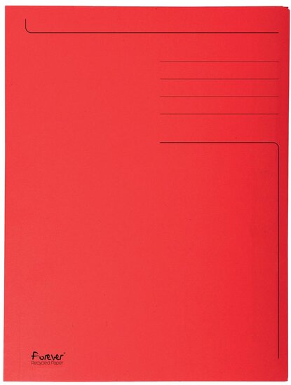 Exacompta dossiermap Foldyne ft 24 x 32 cm (voor ft A4), rood, doos van 50 stuks