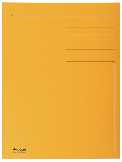 Exacompta dossiermap Foldyne ft 24 x 32 cm (voor ft A4), oranje, doos van 50 stuks