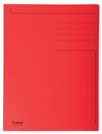 Exacompta dossiermap Foldyne ft 24 x 35 cm (voor ft folio), rood, pak van 50 stuks