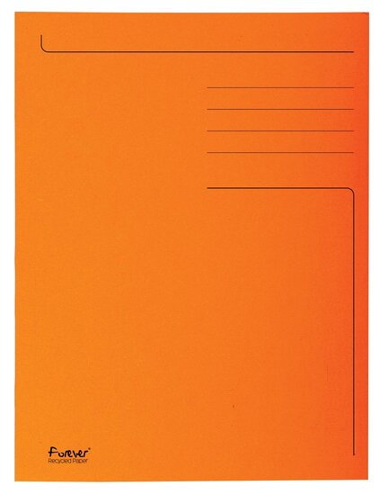 Exacompta dossiermap Foldyne ft 24 x 35 cm (voor ft folio), oranje, pak van 50 stuks