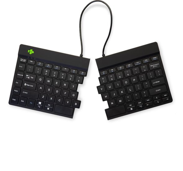 R-Go Split Break ergonomisch Bluetooth toetsenbord, qwerty, zwart