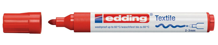 Edding textielmarker 4500 rood