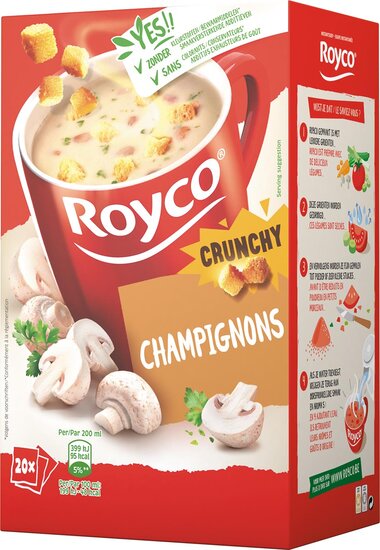 Royco Minute Soup champignons, pak van 20 zakjes