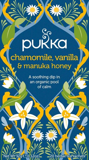 Pukka thee bio, Camomile - Vanilla, pak van 20 stuks