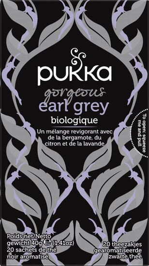 Pukka thee bio, Gorgeous Earl Grey, pak van 20 stuks