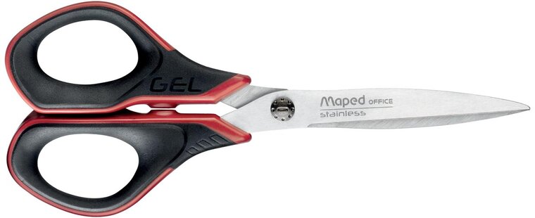 Maped schaar Advanced Gel 17 cm zwart en rood