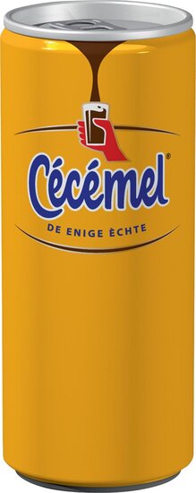 C&eacute;c&eacute;mel chocolademelk, blik van 25 cl, pak van 24 stuks