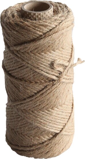 Jute bindtouw van 75 m, naturel