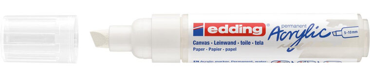 Edding Acrylic marker breed verkeerswit