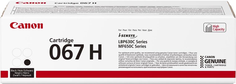 Canon toner 067H, 3.130 pagina&#039;s, OEM 5106C002, zwart