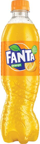 Fanta Orange frisdrank, fles van 50 cl, pak van 24 stuks