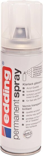 Edding Permanent Spray 5200 transparante lak, 200 ml, glans