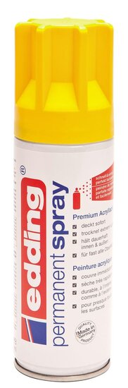 Edding permanent spray 5200, 200 ml, verkeersgeel mat