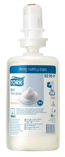 Tork schuimzeep, mild, systeem S4, flacon van 1 liter