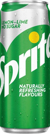 Sprite Zero frisdrank, sleek blik van 33 cl, pak van 24 stuks