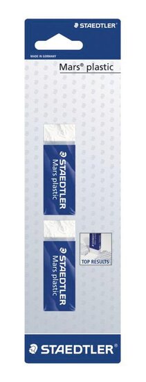 Staedtler gom Mars Plastic blister van 2 stuks