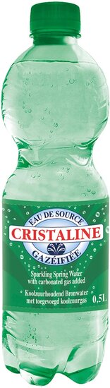 Cristaline bruisend water, fles van 50 cl, pak van 24 stuks