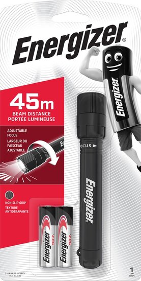 Energizer zaklamp X-focus, inclusief 2 AA batterijen, op blister